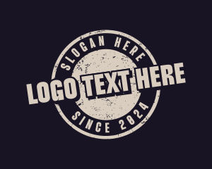 Stamp - Circle Grunge Stamp logo design