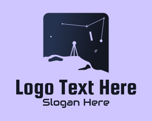 Stargazing - Outer Space Astronomy logo design