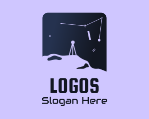 Violet - Outer Space Astronomy logo design