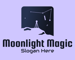 Nighttime - Outer Space Astronomy logo design