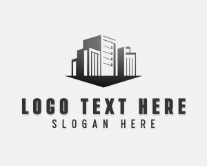 Interior Designer - Skyscraper Building Property logo design