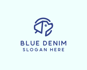 Blue Puppy Dog logo design