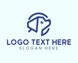 Blue - Blue Puppy Dog logo design