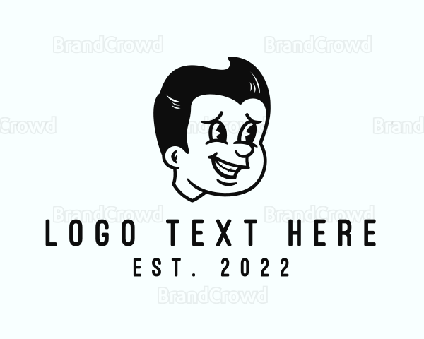 Kid Cartoon Character Logo