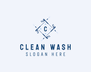 Pressure Washer Cleaning logo design