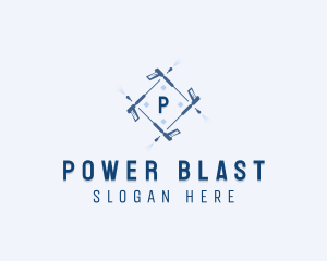 Pressure Washer Cleaning logo design