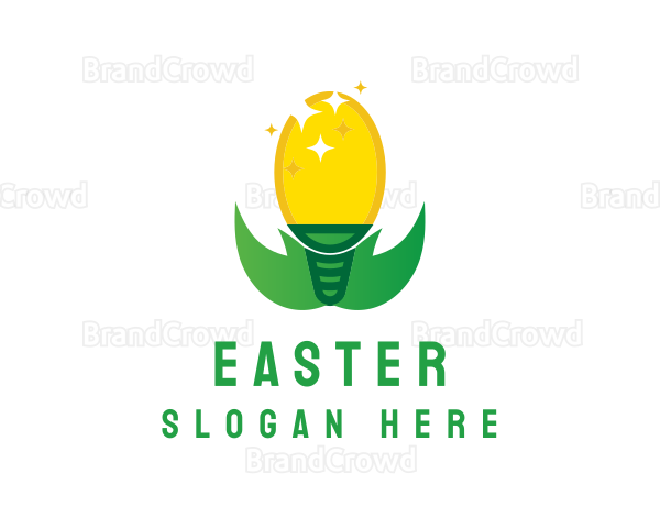 Eco Friendly Light Bulb Logo