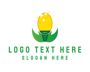 Eco Friendly Light Bulb logo design