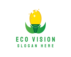 Eco Friendly Light Bulb logo design