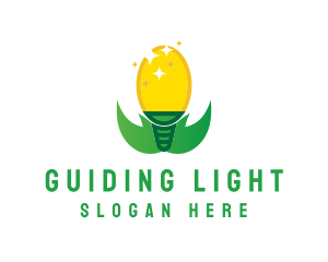 Eco Friendly Light Bulb logo design