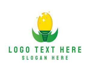 Eco Friendly Light Bulb Logo