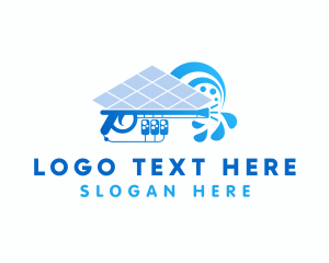 Blue - Floor Pressure Washing logo design