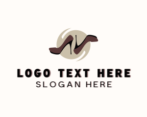 Pumps - High Heels Shoes logo design