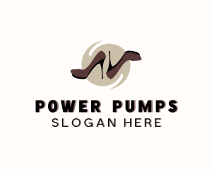 Pumps - High Heels Shoes logo design