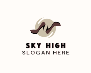 High Heels Shoes logo design