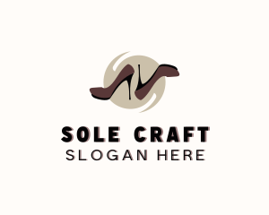 Shoemaking - High Heels Shoes logo design