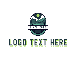 River - Mountain Lake Travel logo design