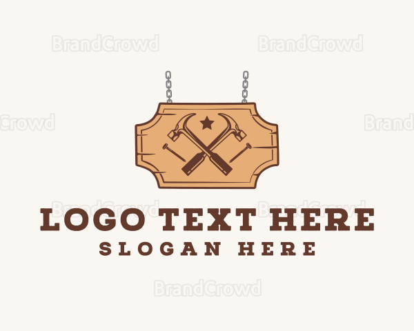 Hammer Wood Signage Logo | BrandCrowd Logo Maker