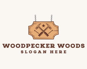 Hammer Wood Signage logo design