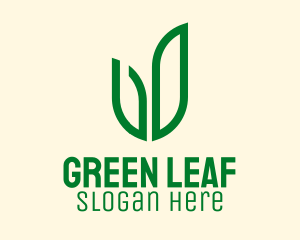 Natural Green Herbs  logo design