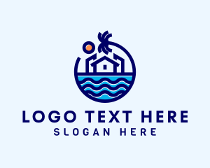 Coast - Blue Summer Resort logo design