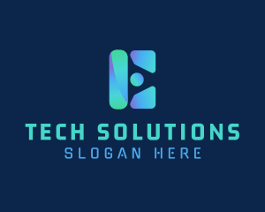 Software - Tech Software Letter E logo design