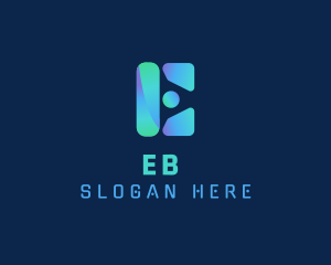 Modern Tech Letter E Company logo design