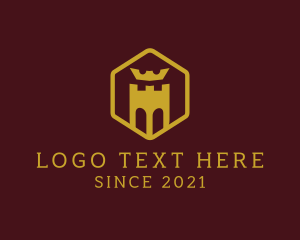 Turret - Hexagon Crown Castle logo design