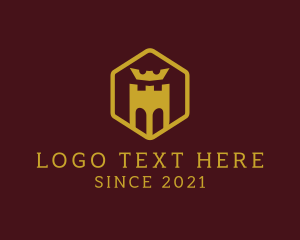 Fortress - Hexagon Crown Castle logo design