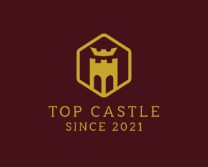 Hexagon Crown Castle logo design