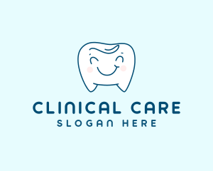 Happy Smiling Tooth logo design