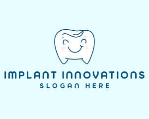 Happy Smiling Tooth logo design