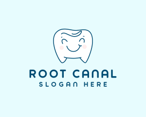 Endodontist - Happy Smiling Tooth logo design