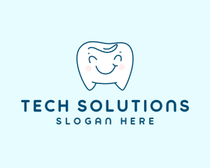 Hygiene - Happy Smiling Tooth logo design