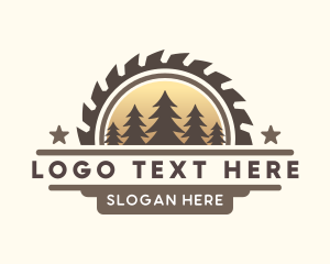 Refurbish - Sawmill Lumberjack Logging logo design