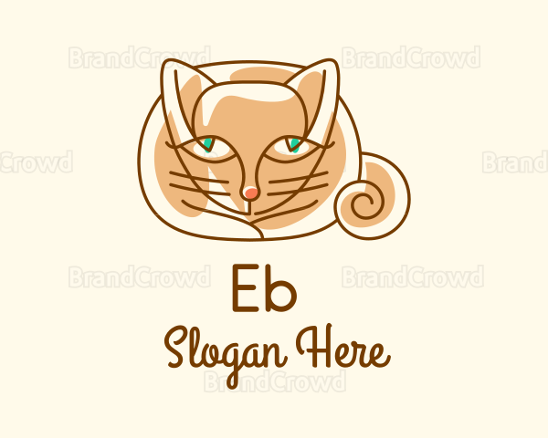 Siamese Cat Pet Logo