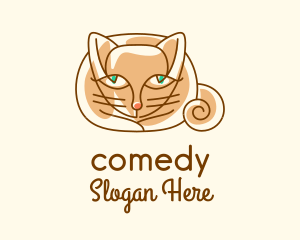 Siamese Cat Pet Logo