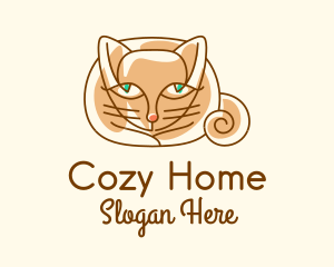 Siamese Cat Pet logo design