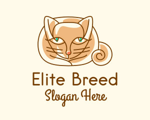 Siamese Cat Pet logo design