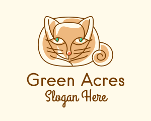 Siamese Cat Pet logo design