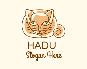 Cat Breeding - Siamese Cat Pet logo design