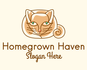 Domestic - Siamese Cat Pet logo design