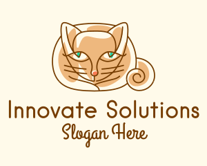 Cat - Siamese Cat Pet logo design