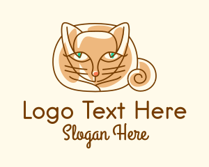 Siamese Cat Pet Logo