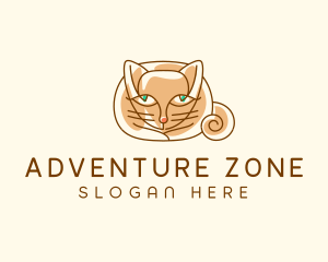 Siamese Cat Pet logo design