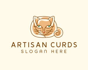 Siamese Cat Pet logo design