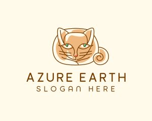 Siamese Cat Pet logo design