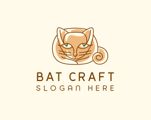 Siamese Cat Pet logo design