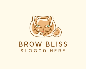 Siamese Cat Pet logo design