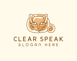 Siamese Cat Pet logo design